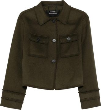 Lou Andr&eacute;a Andrea Cropped Jacket - Dames - Zomerjassen - Groen - M - Jassen