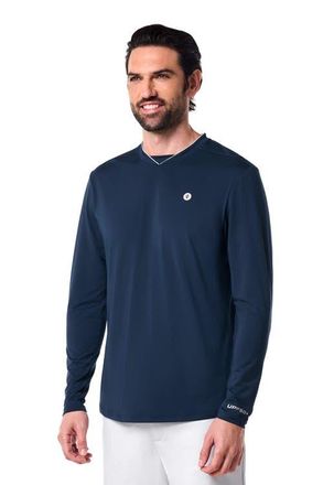 Coolibar Mens Long Sleeve Tennis T-Shirt - UPF 50+ Sun Protection - Tiebreaker in Navy at Nordstrom, Size Xx-Large