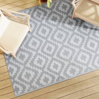 vidaXL Alfombra Exterior Arakil Pp Gris 160x230 Cm Vidaxl