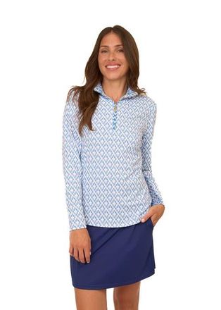 Cabana Life 1/4 Zip Sport Top in Seaside at Nordstrom, Size X-Small