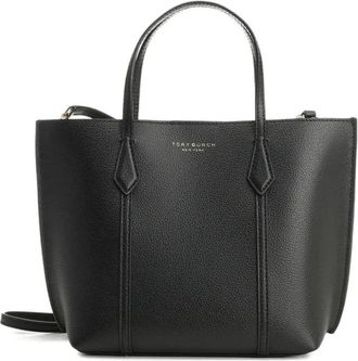Tory Burch Ella Structured Tote - Dames - Shoppers - Zwart - ONE Size - Leer - Tassen