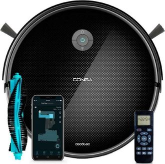Cecotec Cecotec Robot Aspirador Conga Connected Gyro. Itech Smartgyro 4.0 Autonom&iacute;a 160 Minutos 2100 Pa Cepillo Multifunci&oacute;n Alfombras Cepillos X2