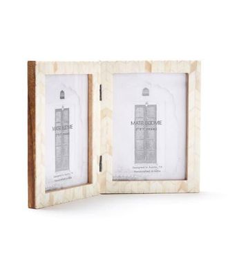 Matr Boomie Artemis Picture Frame - Carved Bone in White - 5X7 (2) at Nordstrom, Size 5Ft 0In X 7Ft 0In