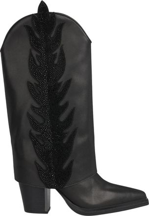 Alma En Pena Vlammen laars - Dames - Cowboylaarzen - Zwart - 39 EU - Schoenen