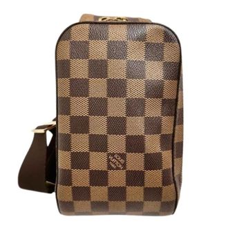 Louis Vuitton Pre-owned Cross Body Bags, male, Brown, Size: ONE SIZE Pre-owned Geronimos Damier Coated Canvas Waist Bag
