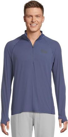 Mountain Hardwear Crater Laketm 1/2 Zip Mens Clothing Lapis Dusk : 2XL, Polyester/Elastane