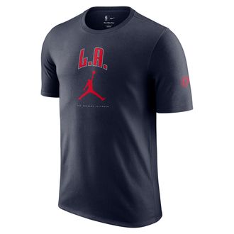 Nike Mens LA Clippers Essential Jordan NBA T-Shirt in Blue | HQ1236-419