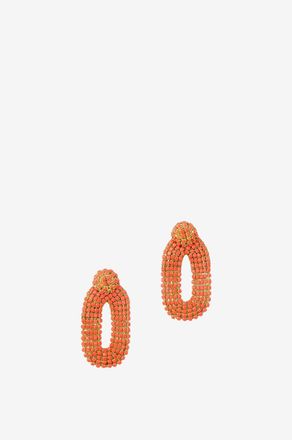 Deepa Gurnani Ohrringe aus Strass Bianca S