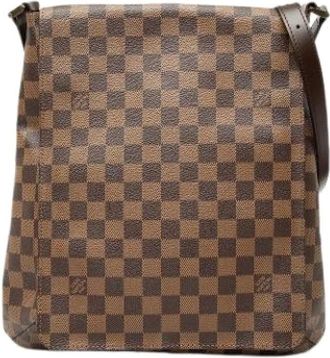 Louis Vuitton Pre-owned Musette Salsa GM - Dames - Vintage Schoudertas - Bruin - ONE Size - Leer - Vintage