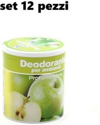 Trade Shop Trade Shop - Set 12 Deodoranti Barattolo Profumo Ambiente Assorbi Odori Fragranza Mela