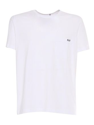 Fay T-Shirt mit Fay-Jersey-Tasche