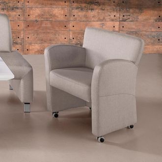 Exxpo Sofa Fashion Sessel »Intenso, Loungesessel, modern, wahlweise in Leder oder Textil« hohe Bodenfreiheit, frei im Raum stellbar, hoher Sitzkomfort