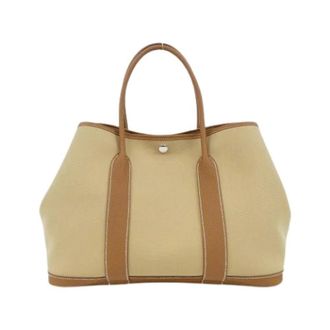 Herm&egrave;s Bolso Tote Pre-owned - Pre-owned - Mujer - Beige - ONE SIZE