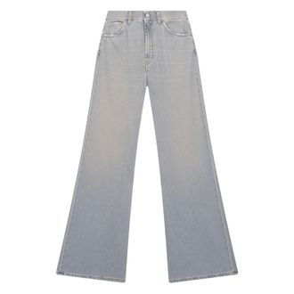 Dondup Wide Jeans, female, Blue, Size: W30 Wide Leg Jeans
