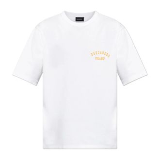 Dsquared2 T-Shirts, male, White, Size: 2XL Logo T-Shirt