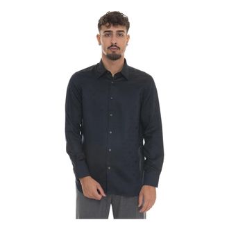 Emporio Armani Elegante Klassieke Overhemd voor Mannen - Heren - Casual Overhemden - Blauw - XL - Overhemden