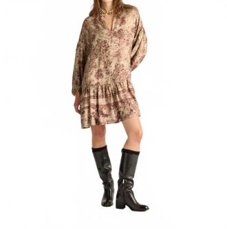 Momoni Amber Printed Dress In Multicolor Vinaccia