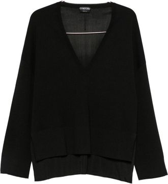 Tom Ford wolmix trui met V-hals