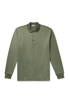Charvet Cotton-Sateen Polo Shirt