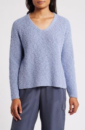 Eileen Fisher Organic Cotton Sweater in Dlphn at Nordstrom Rack, Size Large