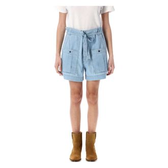 Isabel Marant Dames, Korte broeken, Blauw, Maat: XS Katoen