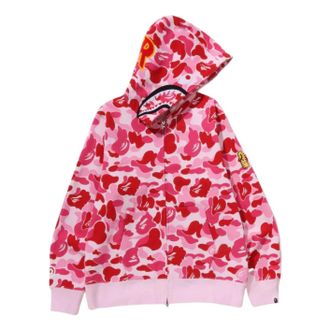 A Bathing Ape ABC Camo 2nd Shark Full Zip Hoodie Pink 1M30-115-008-PNK