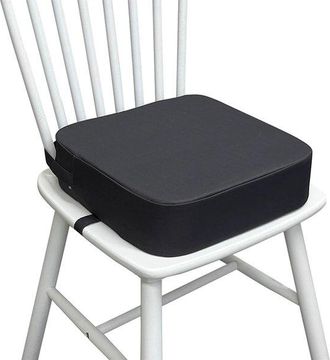 OEM Asiento Elevador Para Ni&ntilde;os, Asiento Elevador, 34x34x9cm, Lavable, Desmontable, Asiento Elevador Antideslizante, Coj&iacute;n Para Trona, Gris Oscuro