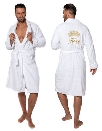 Rea Rea - Albornoz Men King White Collar S/m