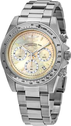 Invicta Speedway Chronograph Mother of Pearl Dial Mens Watch 28666