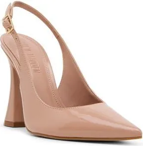 Steve Madden Blare Slingback Pointed Toe Pump in Blush Patent at Nordstrom Rack, Size 9