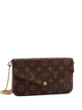 Louis Vuitton Felicie Pochette Monogram Canvas crossbody bag - Bruin