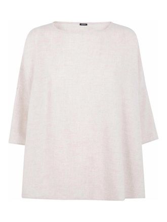 Apuntob Boatneck Dropped Shoulder Loose Fit Blouse