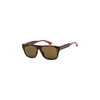 Gucci Zonnebrillen - Heren - Zonnebrillen - Bruin - 56 MM - Accessoires