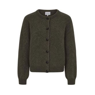 Dante6 Toronto Korte Cardigan - Dames - Truien - Groen - Maat: L Wol