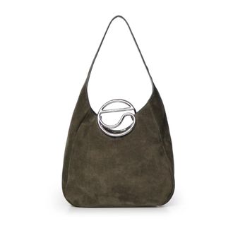 Coperni C Hobo Tas - Dames - Tassen - Groen - Maat: ONE Size Zijde
