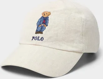 Polo Ralph Lauren Mens 100% linen cool teddy bear cap