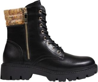 Alviero Martini 1A Classe Lace-up Boots, female, Black, Size: 10 US Black Polyethylene Boot Womens Fall/Winter Collection