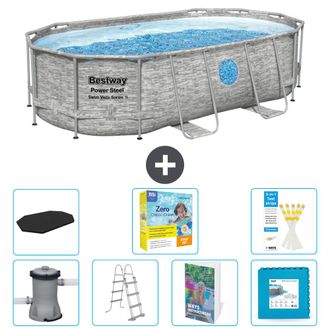 Bestway Piscina Bestway Power Steel Oval - 427x250x100 Cm - 8-piezas S566