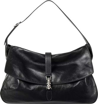 Gucci Black Jackie Flap large crossbody bag