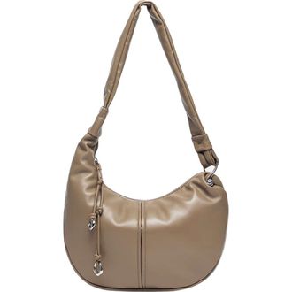 Oryany Becca Leather Shoulder Bag in Light Khaki at Nordstrom Rack
