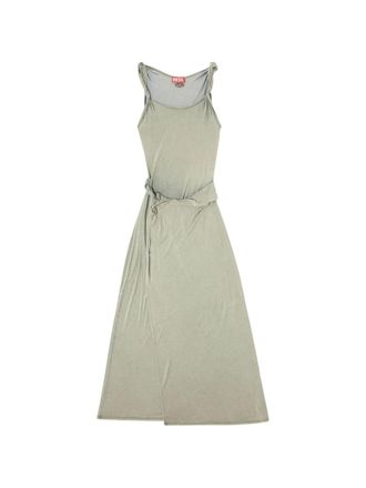 Diesel Green Knot Detail Sleeveless Maxi Dress