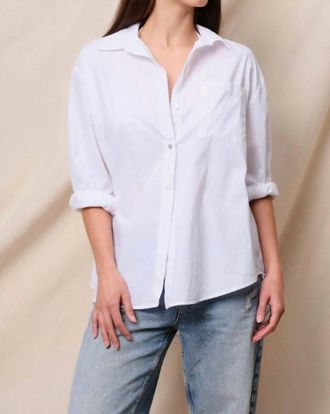 Sundry Sur La Mer Oversized Shirt In Optic White