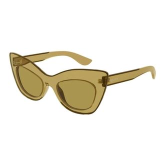 Alexander McQueen Sunglasses, female, Yellow, 52 MM, Am0516S Sunglasses