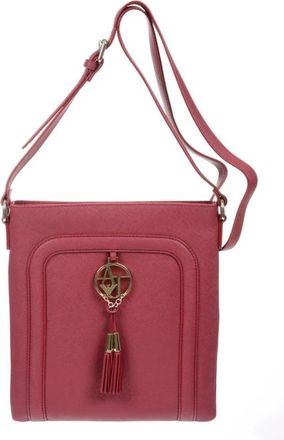 Armani Jeans Stijlvolle Tote Tas - Dames - Schoudertassen - Rood - ONE Size - Katoen - Tassen