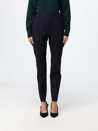 Brunello Cucinelli Pantaloni skinny in misto lana con dettaglio monile