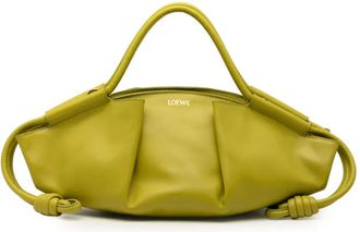 Loewe 2022 kleine leren Paseo boekentas - Groen