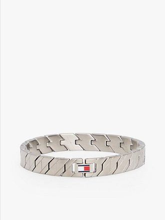 Tommy Hilfiger Roestvrijstalen armband met emaillen vlag