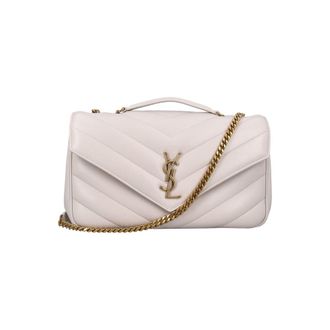Saint Laurent Loulou Medium Chevron-quilted Lambskin Bag