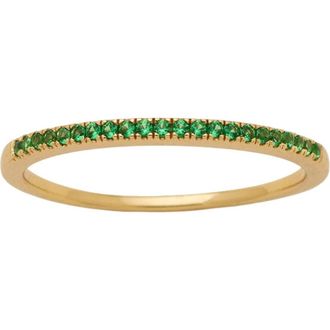 Made by Mary Birthstone Stacking Ring in Gold Vermeil at Nordstrom, Size 10