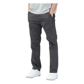 Napapijri Straight Trousers, male, Gray, Size: L Cargo Trousers